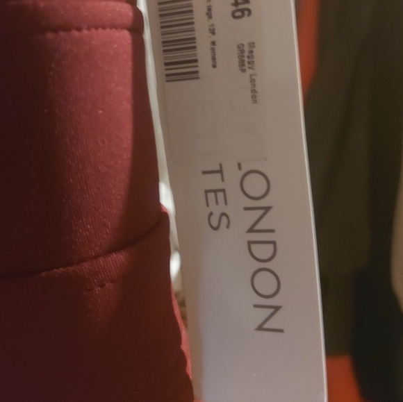 Maggy London Petites NEW Red Chianti Wine Peplum Short Cap Sleeve Dress, 12P - Picture 4 of 5